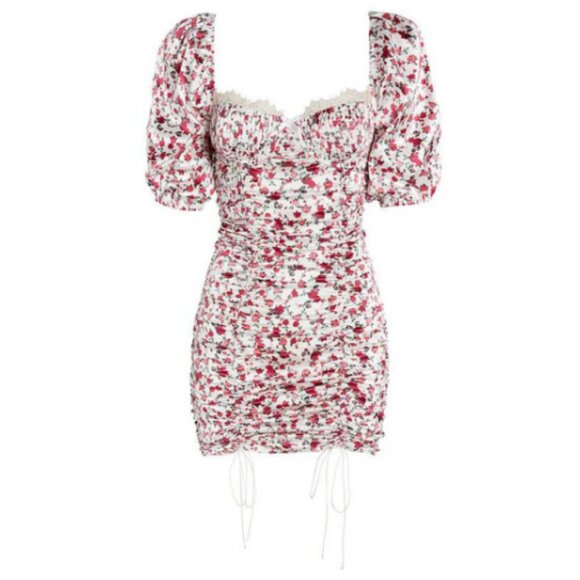 NEW! For Love & Lemons Melrose Floral Mini Dress 37984 - Picture 1 of 14